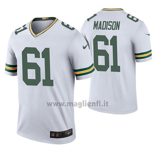 Maglia NFL Legend Green Bay Packers Cole Madison Bianco Color Rush